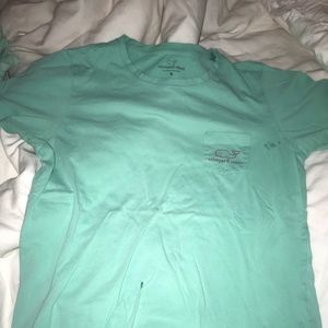 Teal Vineyard Vines shirt